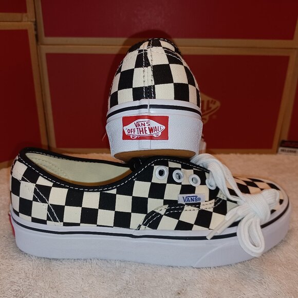 VANS Men's 3.5/Women's 5 Authentic Golden Coast Black/White Checker VN000W4NDI0 - Picture 1 of 12